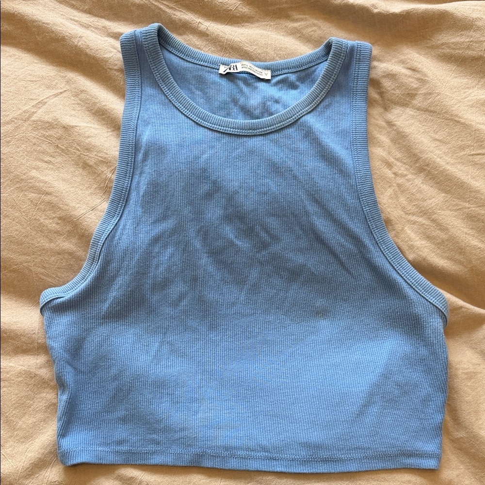 Zara Sky Blue Tank Top